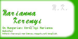 marianna kerenyi business card